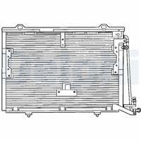 DELPHI TSP0225193 - Condensador, aire acondicionado