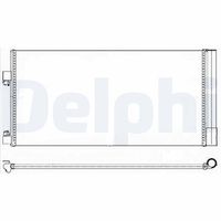 DELPHI TSP0225638 - Condensador, aire acondicionado