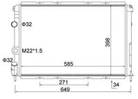 MAGNETI MARELLI 359000391570 - Radiador, refrigeración del motor