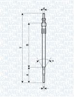 MAGNETI MARELLI 062900070304 - Bujía de precalentamiento