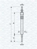 MAGNETI MARELLI 062900061304 - Bujía de precalentamiento