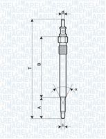 MAGNETI MARELLI 062900012304 - Bujía de precalentamiento