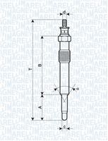 MAGNETI MARELLI 062900018304 - Bujía de precalentamiento