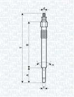 MAGNETI MARELLI 062900020304 - Bujía de precalentamiento