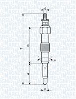 MAGNETI MARELLI 062581201304 - Bujía de precalentamiento