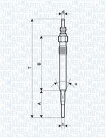 MAGNETI MARELLI 062900058304 - Bujía de precalentamiento