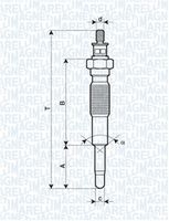 MAGNETI MARELLI 062900063304 - Bujía de precalentamiento