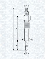 MAGNETI MARELLI 062583202304 - Bujía de precalentamiento