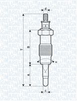 MAGNETI MARELLI 062582804304 - Bujía de precalentamiento