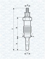 MAGNETI MARELLI 062580704304 - Bujía de precalentamiento