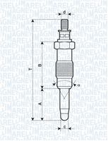 MAGNETI MARELLI 062583003304 - Bujía de precalentamiento