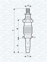 MAGNETI MARELLI 062900005304 - Bujía de precalentamiento