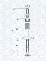 MAGNETI MARELLI 062900080304 - Bujía de precalentamiento