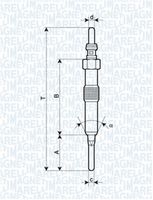 MAGNETI MARELLI 062900089304 - Bujía de precalentamiento