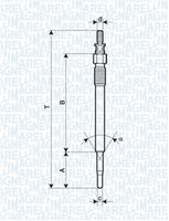 MAGNETI MARELLI 062900022304 - Bujía de precalentamiento