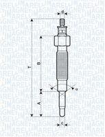 MAGNETI MARELLI 062900019304 - Bujía de precalentamiento