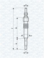 MAGNETI MARELLI 062900028304 - Bujía de precalentamiento