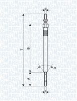 MAGNETI MARELLI 062900030304 - Bujía de precalentamiento