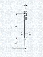 MAGNETI MARELLI 062900060304 - Bujía de precalentamiento