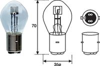 MAGNETI MARELLI 002588200000 - Lámpara, faro principal