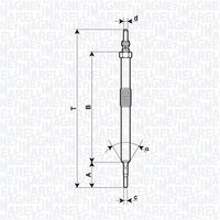 MAGNETI MARELLI 062900139304 - Bujía de precalentamiento