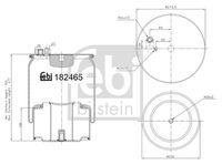 FEBI BILSTEIN 184254 - Fuelle, suspensión neumática