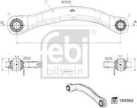 FEBI BILSTEIN 184960 - Barra oscilante, suspensión de ruedas