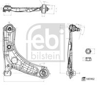 FEBI BILSTEIN 185902 - Barra oscilante, suspensión de ruedas