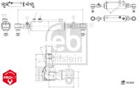 FEBI BILSTEIN 193308 - Cilindro de trabajo, dirección asistida