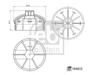 FEBI BILSTEIN 193672 - Cubierta, caja filtro de aceite