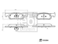 FEBI BILSTEIN 195084 - Juego de pastillas de freno