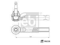 FEBI BILSTEIN 196238 - Rótula barra de acoplamiento