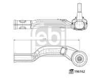 FEBI BILSTEIN 196162 - Rótula barra de acoplamiento