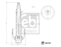 FEBI BILSTEIN 196195 - Cubierta, caja filtro de aceite