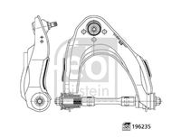 FEBI BILSTEIN 196235 - Barra oscilante, suspensión de ruedas