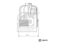 FEBI BILSTEIN 196979 - Tapa, filtro combustible