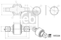 FEBI BILSTEIN 197234 - Kit de reparación, tirante guía