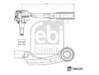 FEBI BILSTEIN 196534 - Rótula barra de acoplamiento