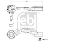 FEBI BILSTEIN 196535 - Rótula barra de acoplamiento