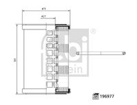 FEBI BILSTEIN 196977 - Filtro, ventilación del cárter