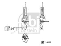 FEBI BILSTEIN 196996 - Contacto de aviso, desgaste de los frenos