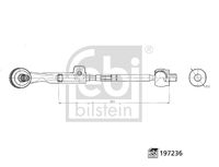 FEBI BILSTEIN 197236 - Articulación axial, barra de acoplamiento