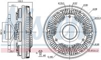 NISSENS 86105 - Embrague, ventilador del radiador