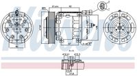 NISSENS 891073 - Compresor, aire acondicionado