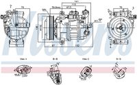 NISSENS 891108 - Compresor, aire acondicionado