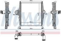 NISSENS 961287 - Radiador de aire de admisión