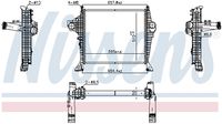 NISSENS 961327 - Radiador de aire de admisión