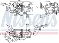 NISSENS 989273 - Elemento enfriador, reciclaje gases escape