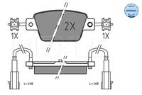 MEYLE 025 237 1418 - Juego de pastillas de freno