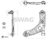 SWAG 33 11 0144 - Barra oscilante, suspensión de ruedas